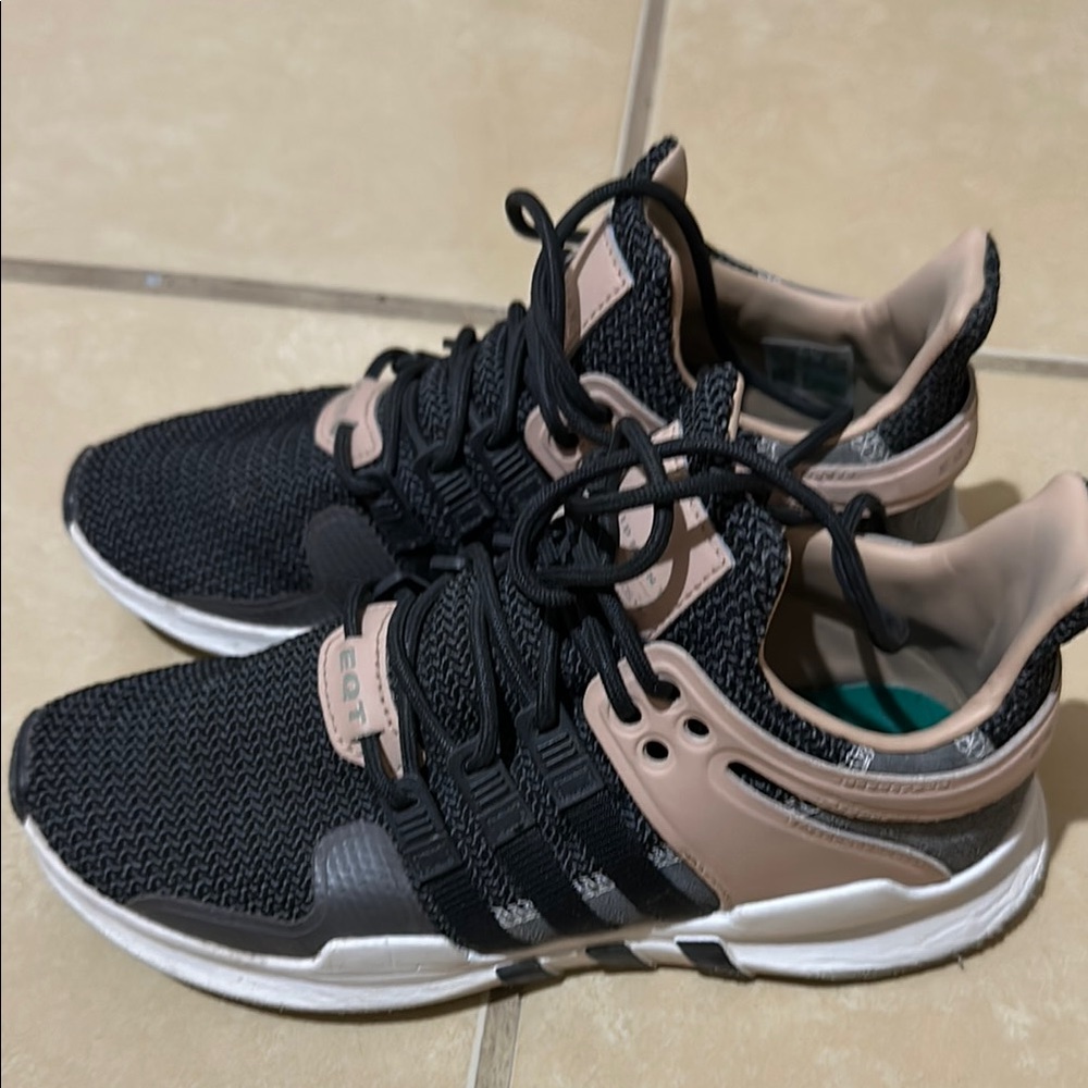 Black and Tan Athletic Sneakers